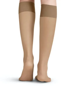 FALKE Pure Matt 20 DEN dames kniekousen, beige (powder)