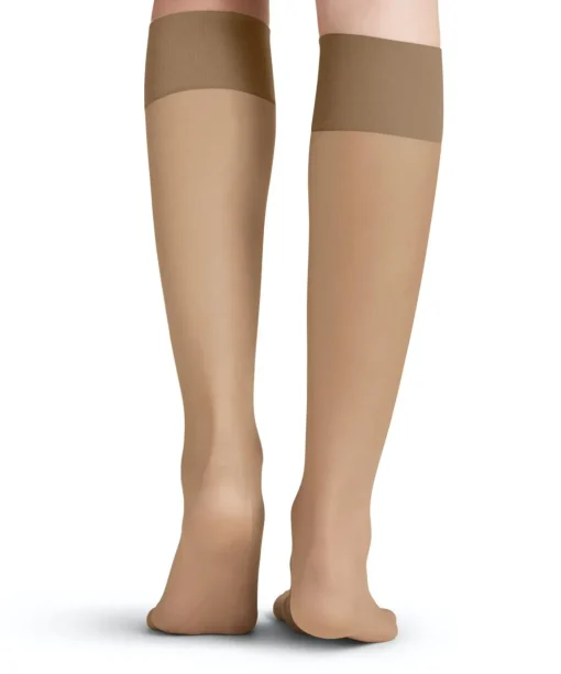 FALKE Pure Matt 20 DEN dames kniekousen, beige (powder)