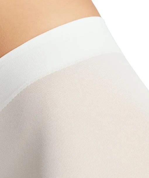 FALKE Pure Matt 50 DEN dames Capri, wit (white)
