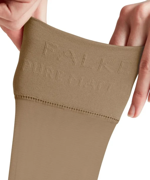 FALKE Pure Matt 20 DEN dames kniekousen, beige (powder)