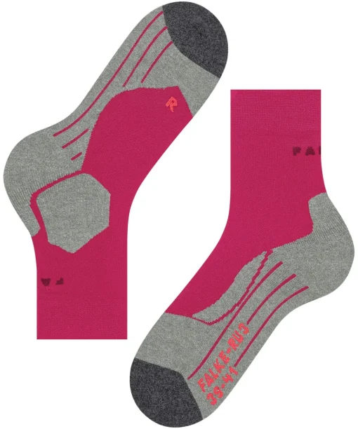 FALKE RU3 Comfort dames running sokken, grijs (rose/grey)