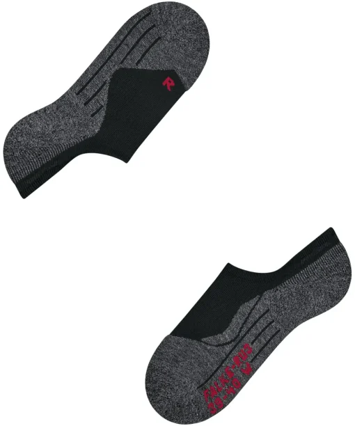 FALKE RU3 Comfort Invisible dames running kousenvoetjes, zwart (black-mix)