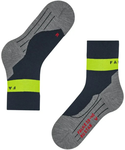 FALKE RU Compression Stabilizing heren running sokken, blauw (space blue)