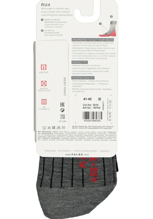 FALKE RU4 dames hardloopsokken, zwart (black-mix)