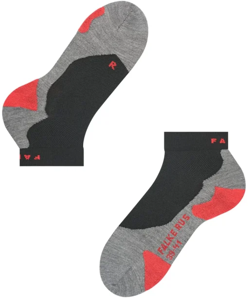 FALKE RU5 Race Short heren running sokken kort, zwart (black-mix)