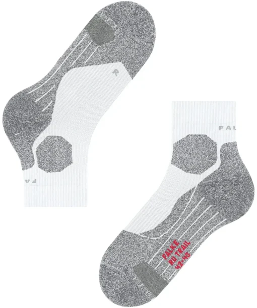 FALKE RU Trail Grip heren running sokken, wit (white)
