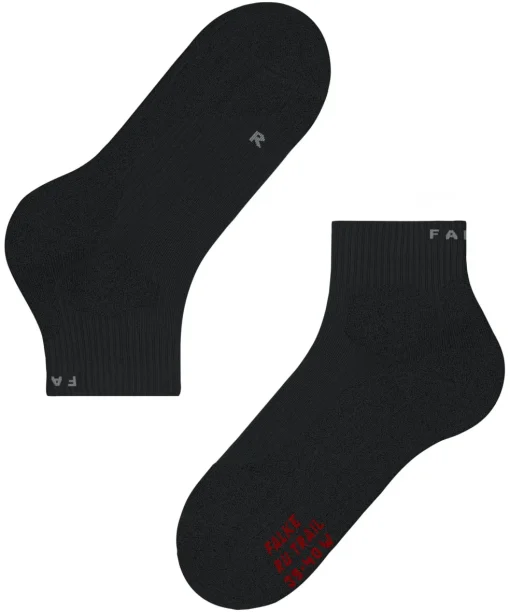 FALKE RU Trail heren running sokken, zwart (black-mix)