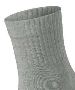 FALKE Run Rib unisex sokken kort, grijs (light grey)