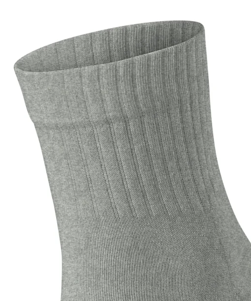FALKE Run Rib unisex sokken kort, grijs (light grey)