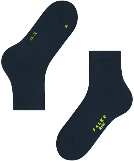 FALKE Run Rib unisex sokken kort, marine blauw (marine)
