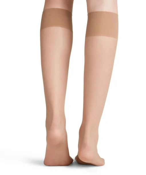 FALKE Seidenglatt 15 DEN dames kniekousen, beige (cocoon)