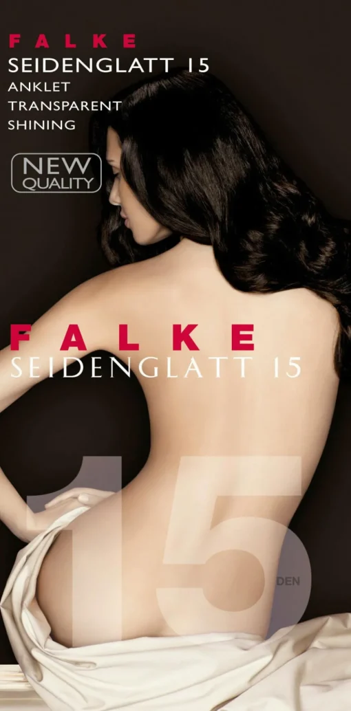 FALKE Seidenglatt 15 DEN dames sokjes, beige (sun)