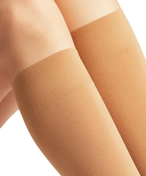 FALKE Seidenglatt 40 DEN dames kniekousen, beige (powder)