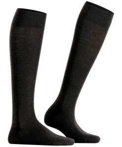 FALKE Sensitive Berlin dames kniekousen, zwart (black)
