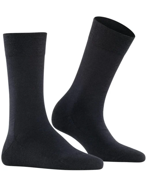 FALKE Sensitive Berlin damessokken, donkerblauw (dark navy)