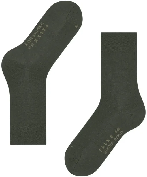 FALKE Sensitive Berlin damessokken, olijfgroen (military)