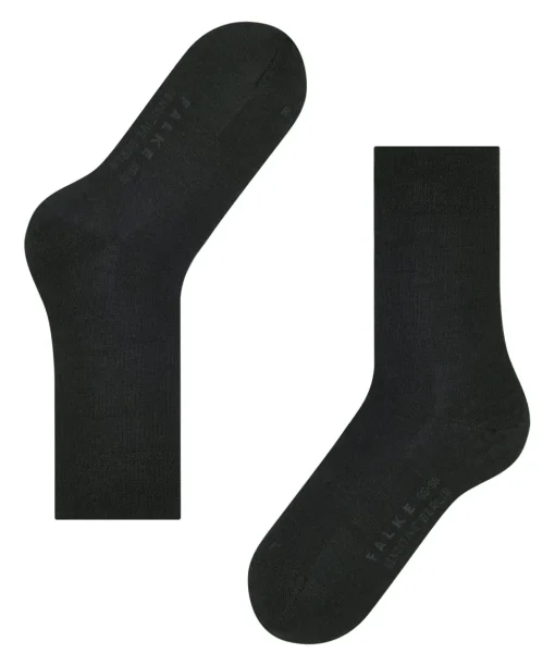 FALKE Sensitive Berlin damessokken, zwart (black)