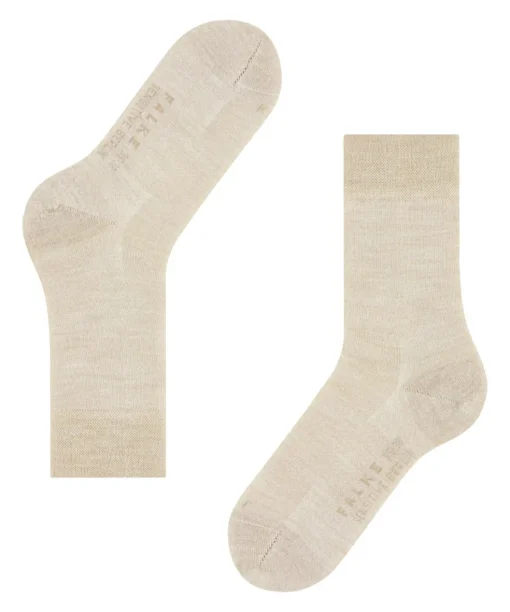 FALKE Sensitive Berlin damessokken, beige (linen mel.)