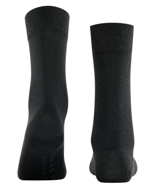 FALKE Sensitive Berlin damessokken, zwart (black)