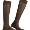 FALKE Sensitive London dames kniekousen, bruin (dark brown)