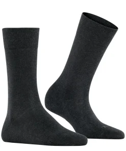 FALKE Sensitive London damessokken, antraciet grijs (anthra.mel)