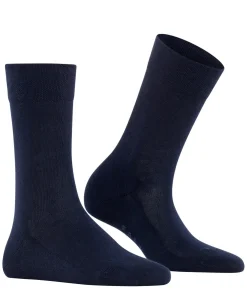 FALKE Sensitive London damessokken, donkerblauw (dark navy)