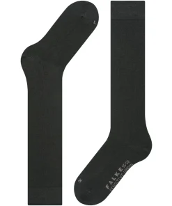 FALKE Sensitive London dames kniekousen, zwart (black)