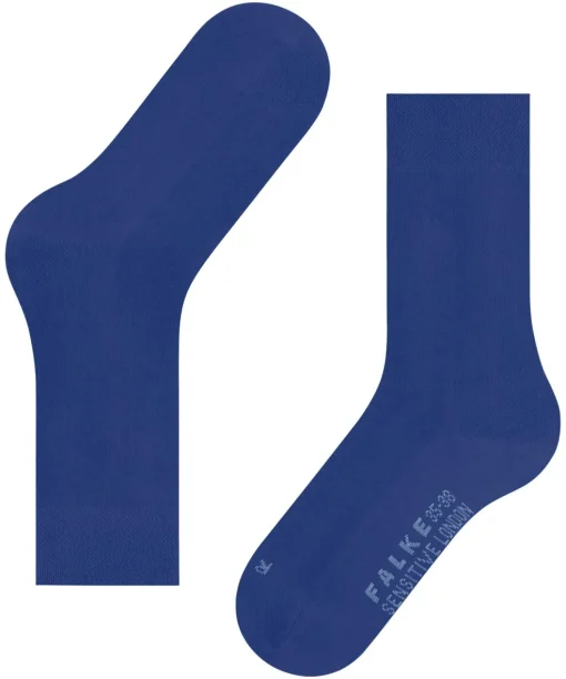 FALKE Sensitive London damessokken, kobaltblauw (imperial)