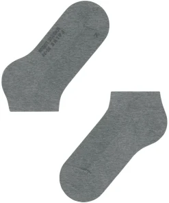 FALKE Sensitive London dames sneakersokken, grijs (light greymel.)