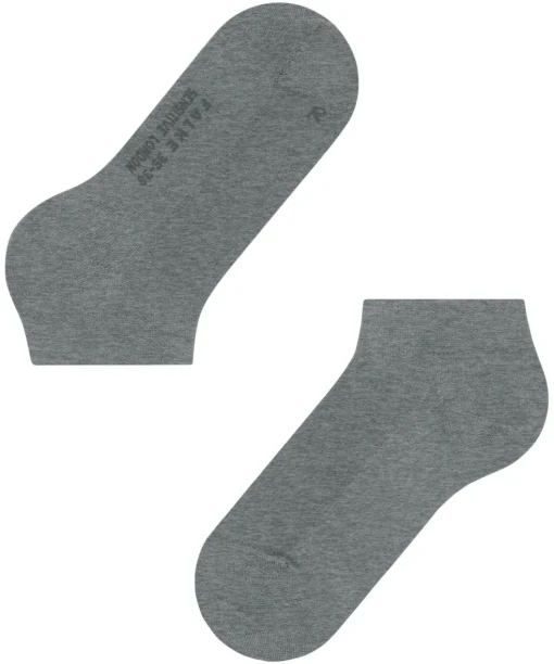 FALKE Sensitive London dames sneakersokken, grijs (light greymel.)