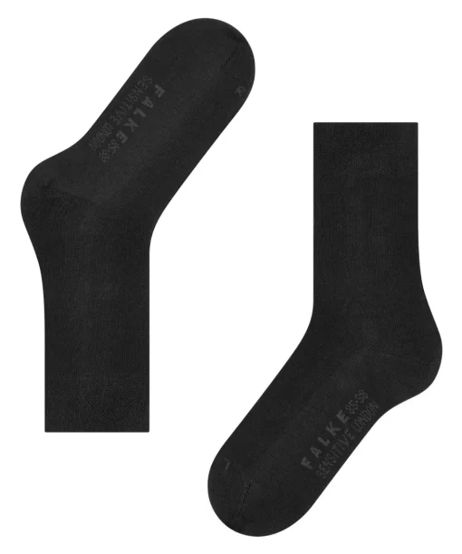 FALKE Sensitive London damessokken, zwart (black)