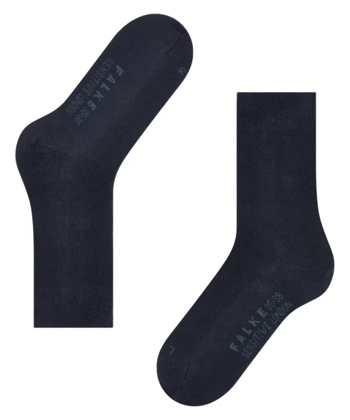 FALKE Sensitive London damessokken, donkerblauw (dark navy)