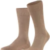 FALKE Sensitive London herensokken, bruin (nutmeg mel)