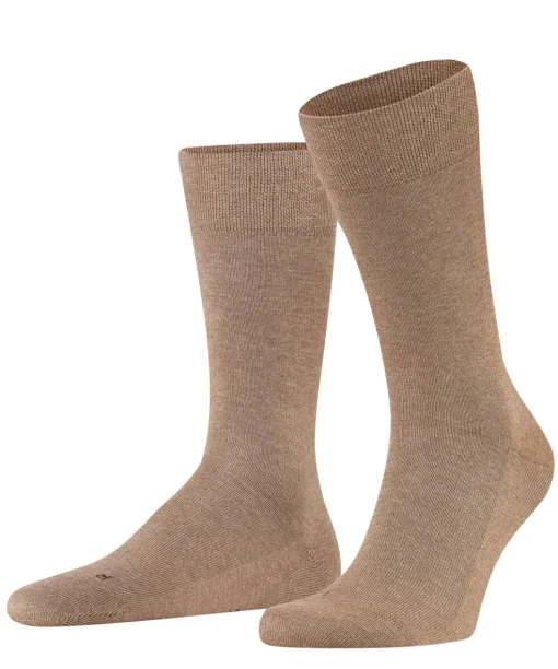 FALKE Sensitive London herensokken, bruin (nutmeg mel)