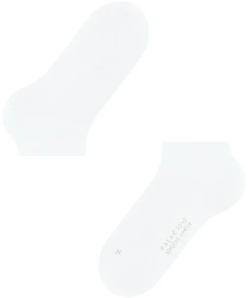 FALKE Sensitive London heren sneakersokken, wit (white)