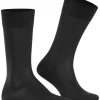 FALKE Sensitive Malaga herensokken, zwart (black)