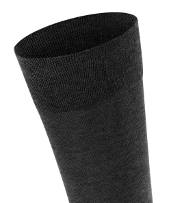 FALKE Sensitive Malaga herensokken, antraciet (anthracite mel.)