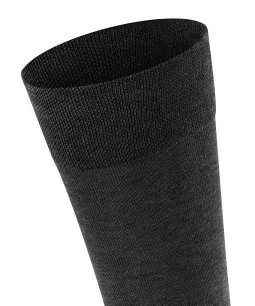 FALKE Sensitive Malaga herensokken, antraciet (anthracite mel.)