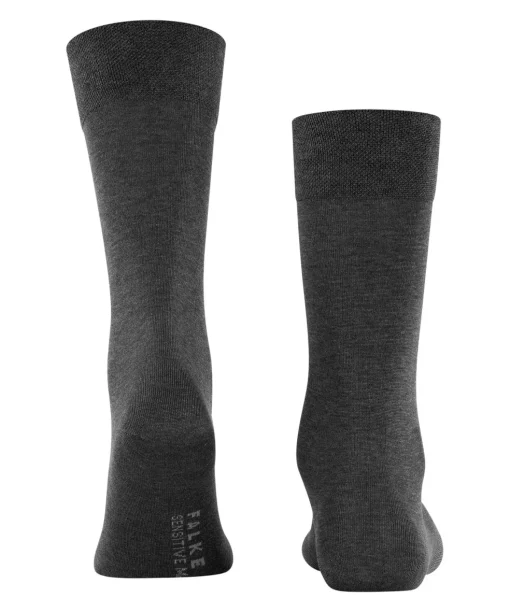 FALKE Sensitive Malaga herensokken, antraciet (anthracite mel.)