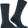 FALKE Sensitive New York herensokken, donkerblauw (navy mel.)