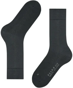 FALKE Sensitive New York herensokken, antraciet grijs (anthracite)
