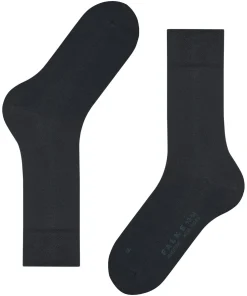 FALKE Sensitive New York herensokken, donkerblauw (dark navy)