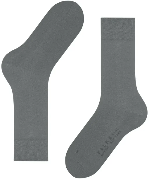 FALKE Sensitive New York herensokken, grijs (light grey)