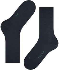 FALKE Sensitive New York herensokken, donkerblauw (dark navy)