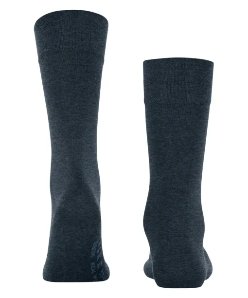 FALKE Sensitive New York herensokken, donkerblauw (navy mel.)