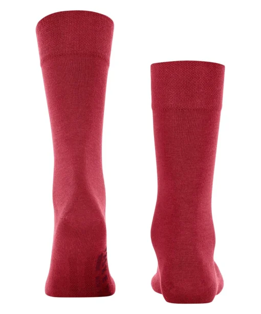 FALKE Sensitive New York herensokken, rood (scarlet)