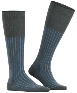 FALKE Shadow heren kniekousen, antraciet (anthracite mel.)