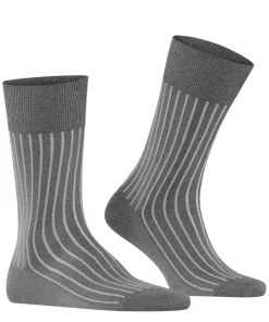 FALKE Shadow herensokken, grijs melange (steel melangeange)