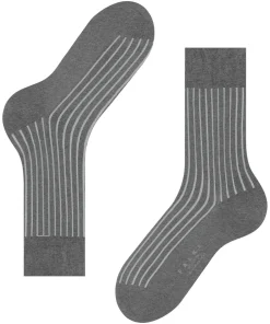 FALKE Shadow herensokken, grijs melange (steel melangeange)