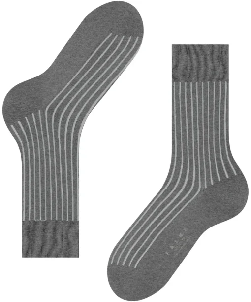 FALKE Shadow herensokken, grijs melange (steel melangeange)